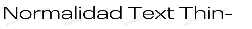 Normalidad Text Thin字体转换